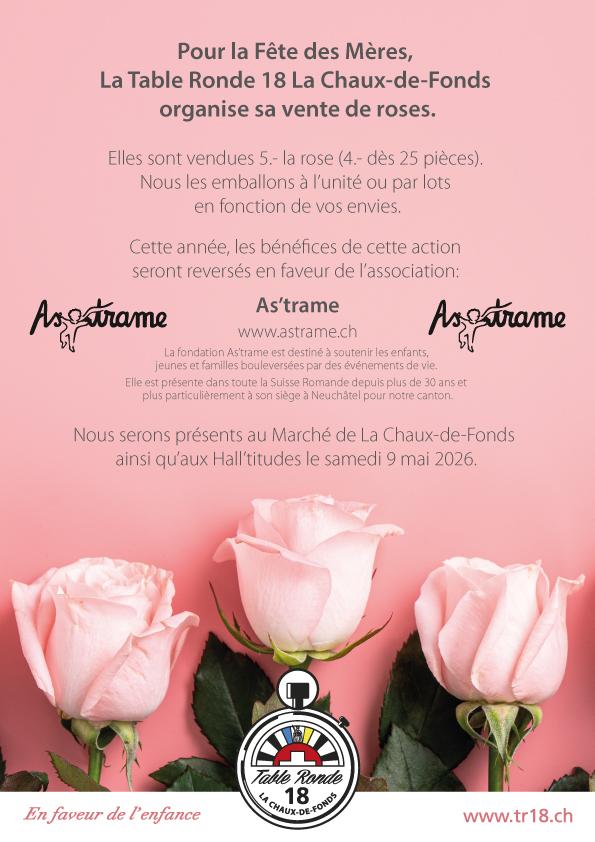 Vente des Roses 2026